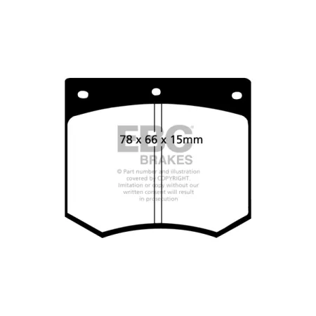 DP291 Klocki hamulcowe ULTIMAX2 EBC Brakes AC 3000ME DE LOREAN Ford Capri Mk1 Capri Mk2 Capri Mk3 Consul Cortina Mk3 Cortina Mk4 Cortina Mk5 Escort Mk