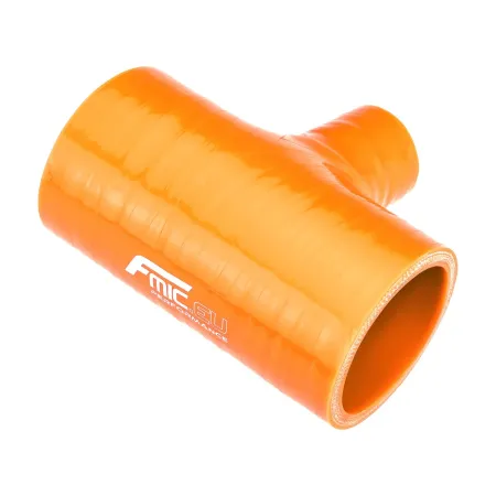 Trójnik silikonowy T-Piece 70/32mm Pomarańczowy