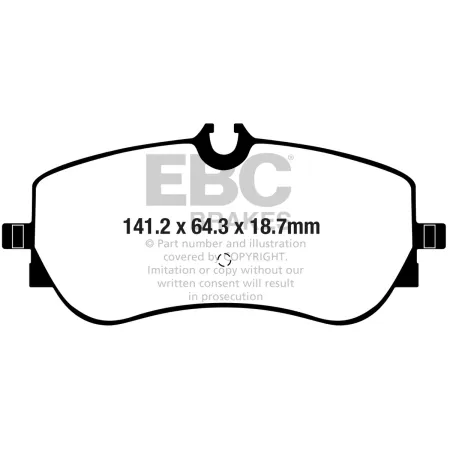 DP62364 Klocki hamulcowe GREENSTUFF EBC Brakes Volkswagen COMMERCIAL Amarok Amarok 4motion