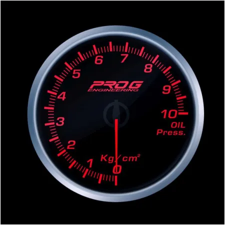 Wskaźnik Pro G Race Series RS, ciśnienia oleju Kg/cm2 RED 52mm