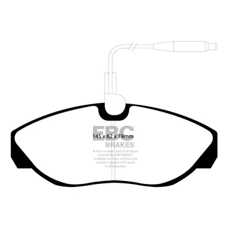 DP1024 Klocki hamulcowe ULTIMAX2 EBC Brakes Citroen COMMERCIAL Jumper Q14 Relay Q14 Fiat COMMERCIAL Ducato Peugeot COMMERCIAL Boxer