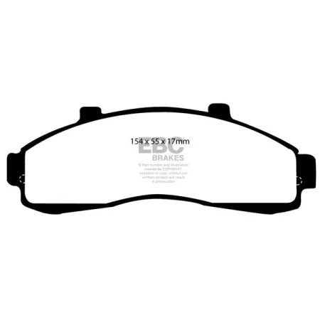 DP61199 Klocki hamulcowe GREENSTUFF EBC Brakes Ford Explorer UK Explorer USA Ford Explorer Ranger 2WD Ranger 4WD Mazda B2300 B2500 B3000 B4000 MERCURY