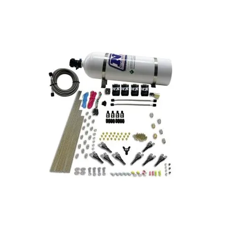 8-Cyl Shark Direct Port 4 Solenoids (200-500Hp Jetting) 15LB Nitrous Express NX 90006-15