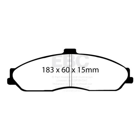 DP51162NDX Klocki hamulcowe BLUESTUFF NDX EBC Brakes AC MK VI Cadillac XLR Chevrolet Corvette C5 Corvette C5 Z06 Corvette C6 Corvette C6 Z51 Opel Mona