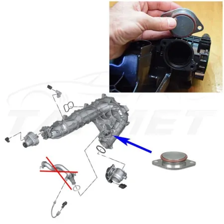 Zestaw do usunięcia układu EGR w silnikach BMW N57 N57S 3.0 Diesel