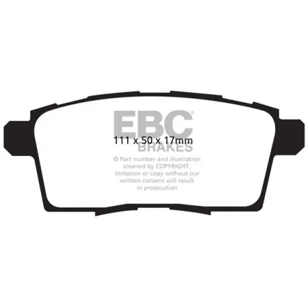 DP41795R Klocki hamulcowe YELLOWSTUFF EBC Brakes Mazda Ford Edge Lincoln MKX Mazda CX-7 CX-9 CX7 CX7 USA Model CX9