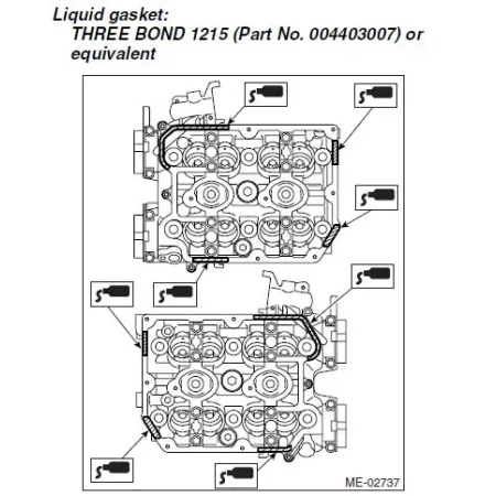 Uszczelka Półksiężycowa Głowicy Silnika 11051AA070 Subaru
