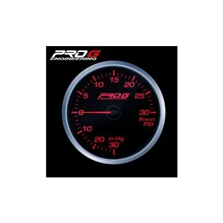 Wskaźnik Pro G Race Series RS, doładowania Boost 30 PSI RED 52mm