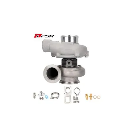 Turbosprężarka Pulsar PSR 3576 Gen2 .64 Stal nierdzewna Adapter T4 wlot 3" V-Band wylot Łożyska kulkowe