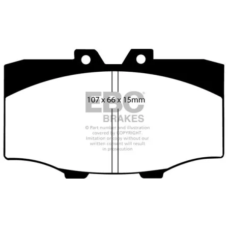 DP380 Klocki hamulcowe ULTIMAX2 EBC Brakes Toyota Landcruiser RJ70 Landcruiser FJ60 Landcruiser LJ70 Landcruiser LJ71 Landcruiser BJ60 Landcruiser BJ7