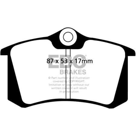 DP1230 Klocki hamulcowe ULTIMAX2 EBC Brakes Audi A3 8L A3 8P A3 quattro 8L A3 quattro 8P A6 quattro C5/4B A6 quattro Avant C5/4B Citroen C3 Picasso C3