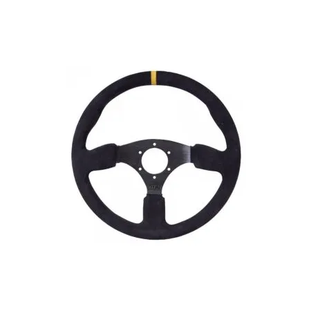 GT2I Race Suede Steering Wheel Dished 0 (Flat)