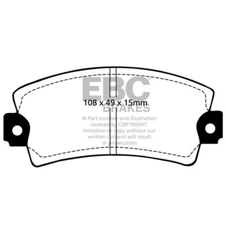 DP317 Klocki hamulcowe ULTIMAX2 EBC Brakes Alfa Romeo 33 Arna Sprint Chrysler UK Alpine Dacia 1300 1310 1410 Nissan Cherry Europe 33 S Sprint Ti