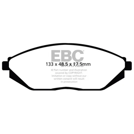 DPX2097 Klocki hamulcowe ULTIMAX2 EBC Brakes Chevrolet Spark