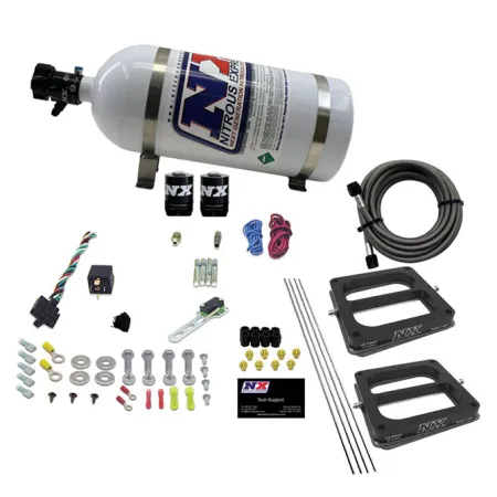 Dual 4500 Conventional Plate System Gasoline Stage 6 50-300Hp with 10Lb Bottle Nitrous Express NX 30270-10