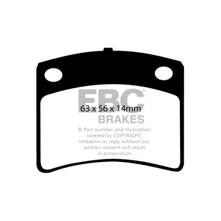 DP367 Klocki hamulcowe ULTIMAX2 EBC Brakes Datsun 280C 430 Saloon Nissan 280C 430 280C Y30 300C Y30