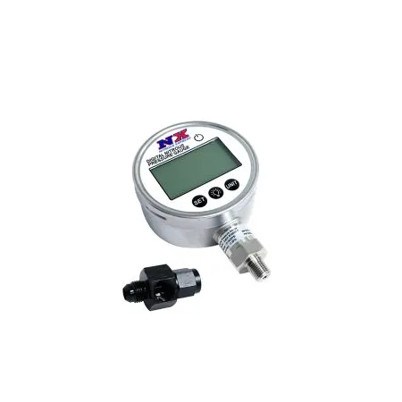 4 Inch Digital Nitrous Pressure Gauge with 6AN Adapter Nitrous Express NX 15542D