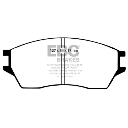 DP639 Klocki hamulcowe ULTIMAX2 EBC Brakes Honda Prelude BA1