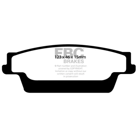 DP1693 Klocki hamulcowe ULTIMAX2 EBC Brakes Cadillac CTS SRX STS STS Performance Package JE5