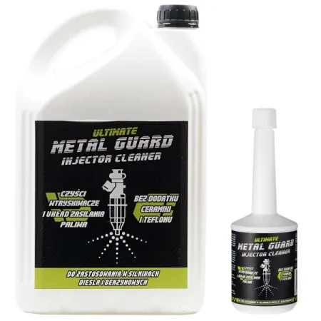 Dodatek Do Paliwa Metal Guard Injector Cleaner CLP czyści wtryskiwacze i układ paliwowy 5L + gratis 200ml