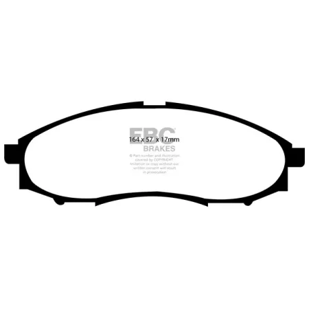 DP61316 Klocki hamulcowe GREENSTUFF EBC Brakes Nissan COMMERCIAL Navara D22 Nissan Frontier Xterra