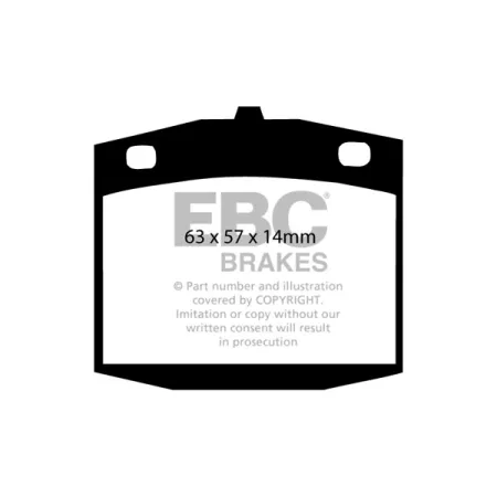 DP286 Klocki hamulcowe ULTIMAX2 EBC Brakes Datsun Bluebird 810 Sunny B310 120Y Sunny B310 140Y Sunny B310 Violet A10 Nissan Bluebird 810 Skyline C210
