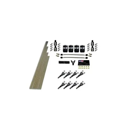 8-Cyl Shark Nozzle Intake Plumbing Kit with All Necessary Hardware Nitrous Express NX 13385