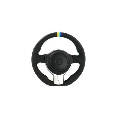 GReddy Black Leather Steering Wheel with 3-Color Stripe for Toyota GT86 (12-16)