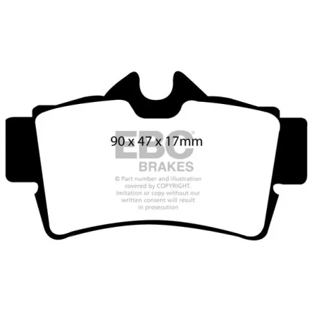 DP41156R Klocki hamulcowe YELLOWSTUFF EBC Brakes Ford Mustang 4th Gen Mustang 4th Gen GT