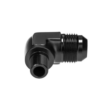 AN12 - 3/8 NPT 90' Nypel adapter męsko-męski JIC - NPT Czarny