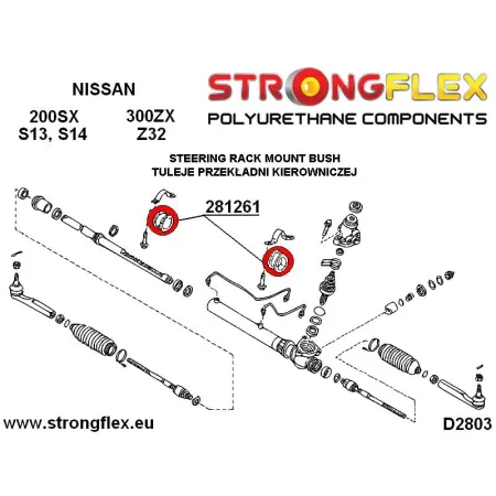 286084B: Kompletny zestaw zawieszenia Nissan 200SX S13