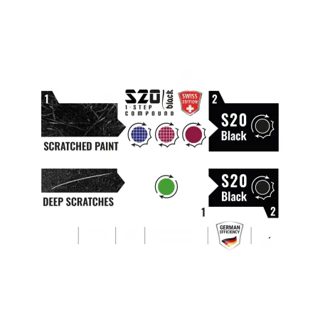 SCHOLL CONCEPTS S20 Black Swiss Edition One-Step Jednoetapowa Pasta Polerska 1kg