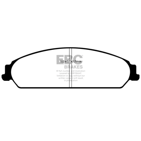 DP1724 Klocki hamulcowe ULTIMAX2 EBC Brakes Chrysler USA 300C Dodge USA Caliber Challenger Charger Magnum Lancia Flavia Thema Challenger SXT