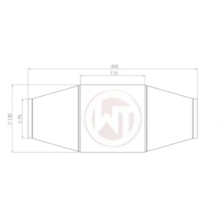 Racing Catalyst Converter Wagner Tuning 100CPSI with EU6 coating