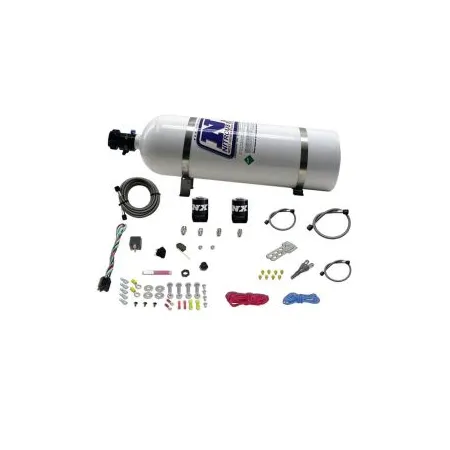 Single Nozzle System with 15Lb Bottle for All Dodge model EFI (35-50-75-100-150 Hp) Nitrous Express NX 20921-15