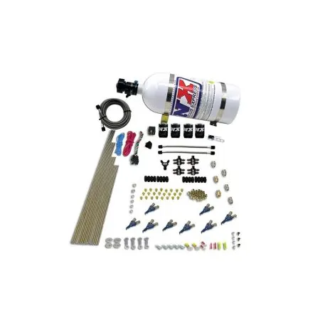 8-Cyl Direct Port Nitrous System EFI Gasoline (200-500Hp) 10LB Nitrous Express NX 80001EFI-10