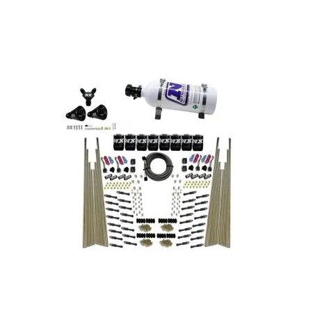 Four Stage 8-Cyl Dry Direct Port Nitrous System 5LB Nitrous Express NX 93306-05