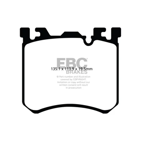 DP52091NDX Klocki hamulcowe BLUESTUFF NDX EBC Brakes BMW X5 M E70 X6 M E71 ROLLS ROYCE Dawn RR6 Ghost RR4 Wraith RR5 BMW X5M X6M