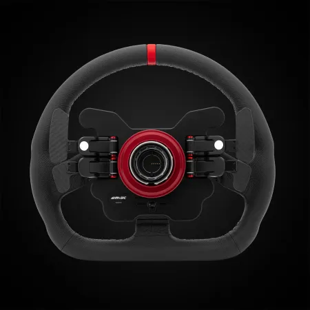 Skórzana Kierownica GT1 330mm Typ D SIMAGIC Łopatki Zmiany Biegów Symulator Simracing