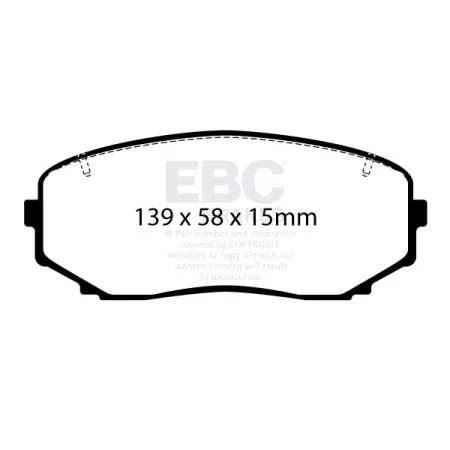 DPX2463 Klocki hamulcowe ULTIMAX2 EBC Brakes Mazda Mitsubishi Eclipse Cross Outlander Pajero Sport Shogun Sport CX5 2nd Gen Mitsubishi COMMERCIAL L 20