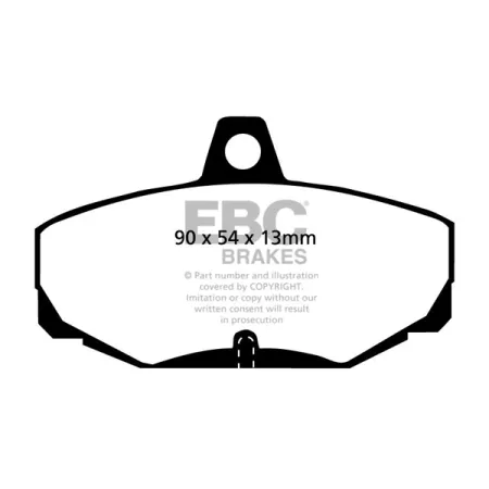 DP4617R Klocki hamulcowe YELLOWSTUFF EBC Brakes AC Ace Cobra Cobra CRS Cobra Superblower CATERHAM 7 7 270 7 310 7 420 C21 Ford Escort Mk5 Scorpio Salo