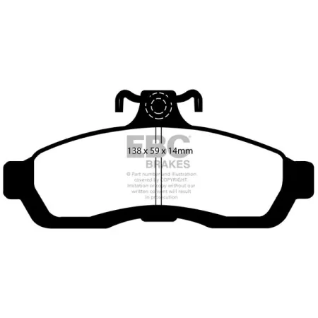 DP1502 Klocki hamulcowe ULTIMAX2 EBC Brakes