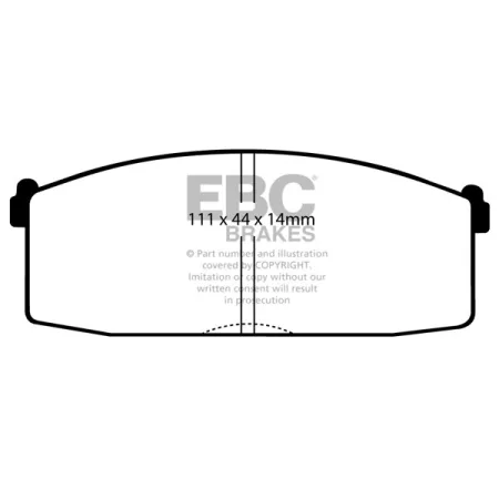 DP365 Klocki hamulcowe ULTIMAX2 EBC Brakes Datsun Bluebird 910 280C 430 Saloon Nissan Bluebird 910 Cherry N12 Laurel C31 Prairie M10 Stanza 280C 430 N