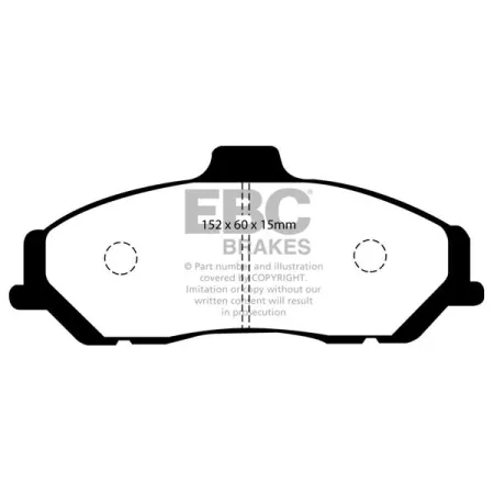 DP1349 Klocki hamulcowe ULTIMAX2 EBC Brakes Ford COMMERCIAL Ranger Mazda COMMERCIAL B2500 Pick Up BT5