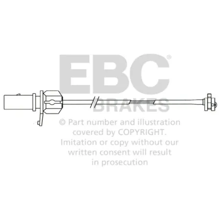 EFA110 Czujnik zużycia klocków hamulcowych EBC Brakes Volkswagen Passat B5