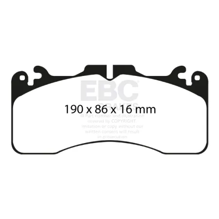 DP51867NDX Klocki hamulcowe BLUESTUFF NDX EBC Brakes Lexus LS460 XF40 Sport Lexus GS-F LS460 RC-F GSF RCF LS460 Sport