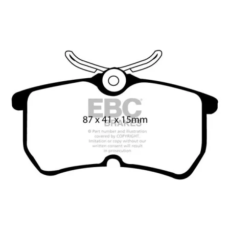 DP51218B Klocki hamulcowe BLUESTUFF NDX EBC Brakes Ford Fiesta MK6 ST150 MK7 ST Focus MK1 RS ST170