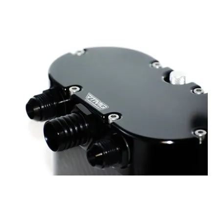 Universal Carbon Fiber Oil Catch Can with Fume Filter Black RTMG Performance