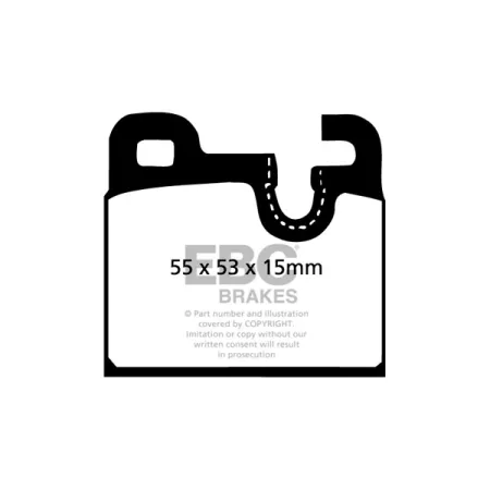 DP283 Klocki hamulcowe ULTIMAX2 EBC Brakes BMW 5 Series E12 525 5 Series E12 528 5 Series E12 535 5 Series E12 M535