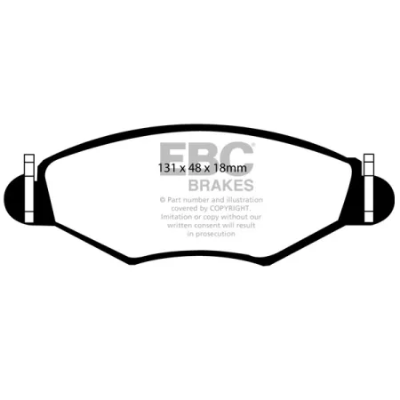 DP1366 Klocki hamulcowe ULTIMAX2 EBC Brakes NAZA 206 Bestari Peugeot 206 306 Peugeot COMMERCIAL 206 Van